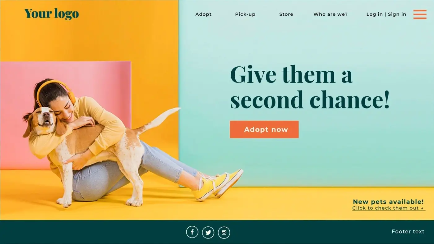 Landing page